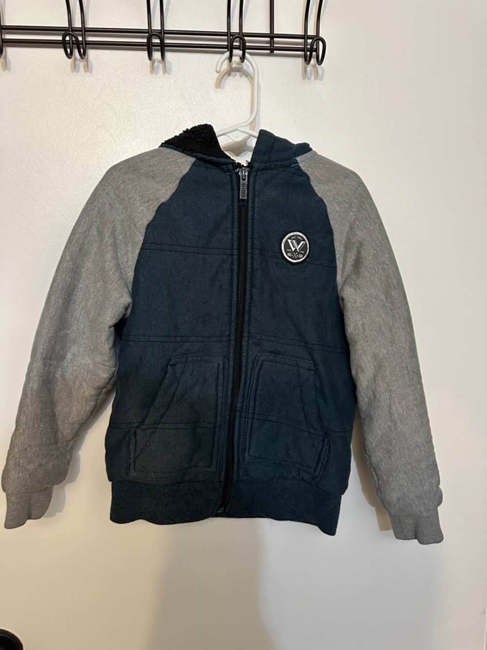 Shaun White Black Body with Gray Sleeves Zip Hoodie